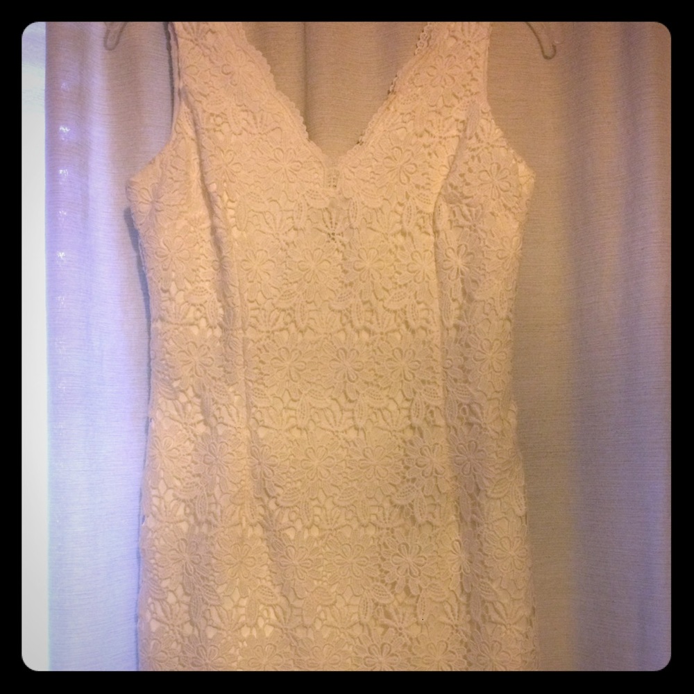 Ann taylor white mini dress